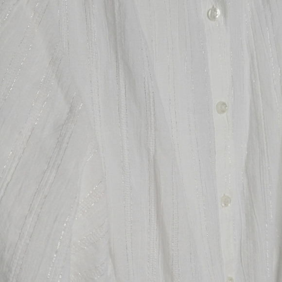 Madewell: Silver Thread Peasant Top - Picture 5 of 6